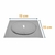 Ralo Inteligente Banheiro Click Inox Quadrado Lavabo 15x15cm - Bah achei