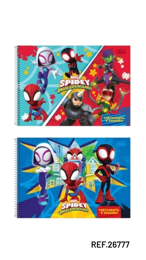 CADERNO DESENHO 80FL SPIDEY TILIBRA REF.26777 (I)