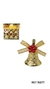 ENFEITE SINO NATAL 3X3CM X 6PCS DOURADO ZEIN REF.15077 (I)