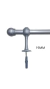 VARAO DE CORTINA SIMPLES 19MM 1,50M TITANIUM REF.25037 (P) - comprar online