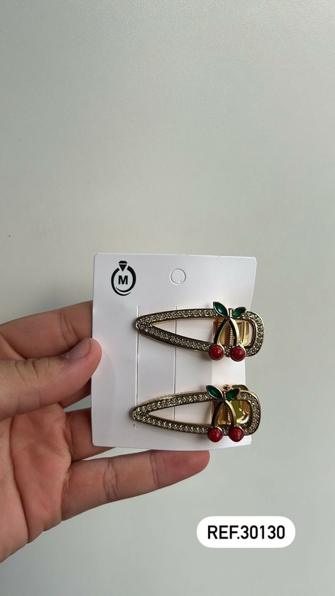 PRENDEDOR DE CABELO BICO DE PATO CEREJA 1 REF.30130 (I)
