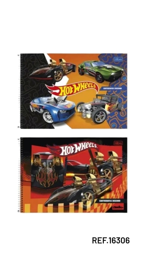 CADERNO DESENHO 80FL HOT WHEELS TILIBRA REF.16306 (I)