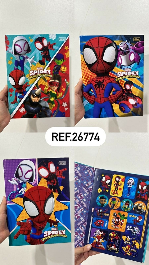 CADERNO BROCHURA 80FL SPIDEY TILIBRA REF.26774 (I) - comprar online