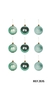 BOLA DE NATAL TUBO ESFERA 5CM COM 9PCS OCEANE ZEIN REF.3515 (I+)