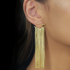 Brinco Dourado de Franja - comprar online