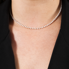 Colar Dourado Chocker de Pérolas - comprar online