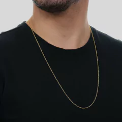 Corrente Dourada Masculina Elo 1 por 1 - comprar online