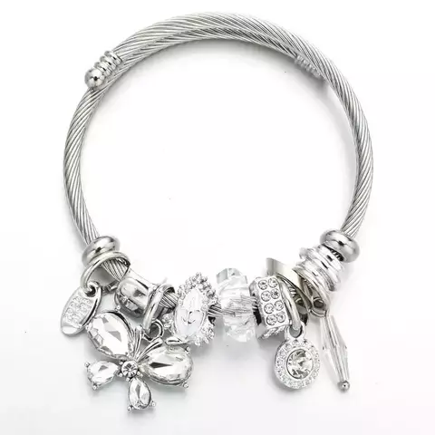 Pulseira em Aço Inoxidável Borboleta - comprar online