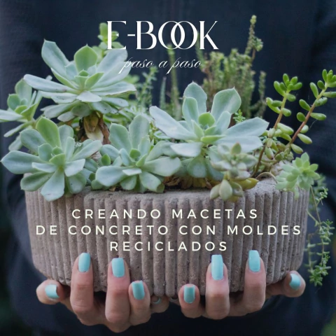 E-book Creando macetas de concreto.