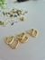Brinco Dourado Texturizado - comprar online