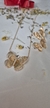 Conjunto Colar e Brinco Borboletas - loja online