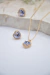 Conjunto Colar e Brinco Azul Claro - comprar online