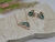 Conjunto colar e brinco borboleta verde turmalina na internet