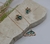 Conjunto colar e brinco borboleta verde turmalina - comprar online