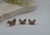 Conjunto anel e brinco borboleta colorida - Adèle Acessórios