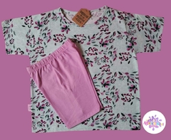 REMERA FLOWER AQUA - comprar online