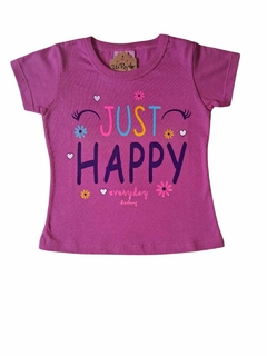 REMERA JUST HAPPY