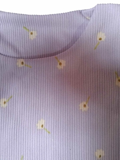 REMERA MUSCULOSA FLOWER - Mini Malcriados