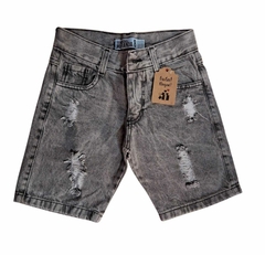 BERMUDA DENIM URBAN GRIS OSCURO