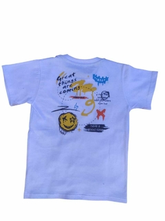 REMERA SONRISA REBELDE BLANCO - comprar online