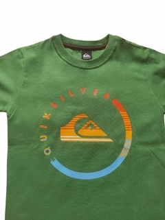 REMERA QUIKSILVER VERDE OSCURO - comprar online
