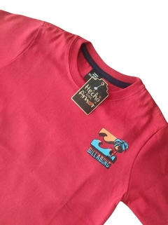 REMERA BILLABONG ROJO - Mini Malcriados