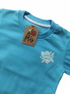 REMERA SANTA CRUZ TURQUESA - Mini Malcriados