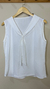 BLUSA REGATA DECOTE GRAVATINHA - loja online
