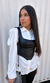 CROPPED CORSET COURO SINTÉTICO na internet