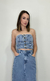 CROPPED TOP JEANS - loja online