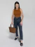 CALÇA JEANS MOM ESTONADA COM CINTO - Borboleta Amarela Moda Feminina 