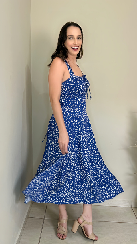 VESTIDO VERONA MIDI FLORAL - comprar online
