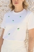 T-SHIRT BORDADA LIMÕESZINHOS - Borboleta Amarela Moda Feminina 