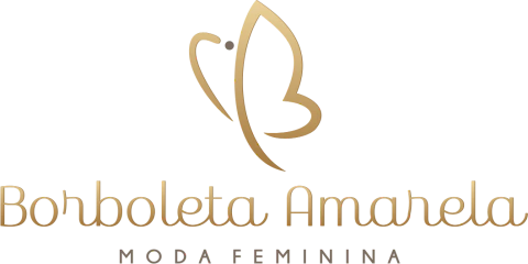 Borboleta Amarela Moda Feminina 