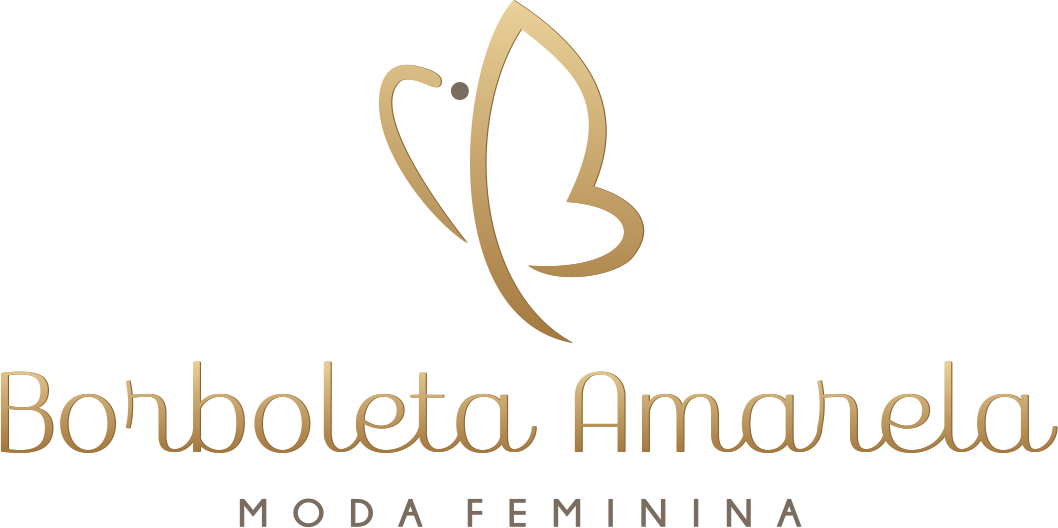 Borboleta Amarela Moda Feminina 