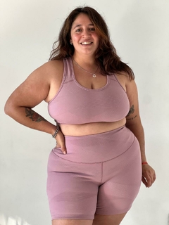 CALZA ROSÉ TEXTURA ROSA - comprar online