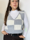 CHALECO TEJIDO GRIS NATURAL - comprar online