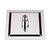 Ducha de inox quadrada 20x20 cm com acabamento cromado e braço quadrado PEX