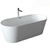 Banheira Freestanding Imersão Paris Branco 1,7m com design moderno e torneira elegante