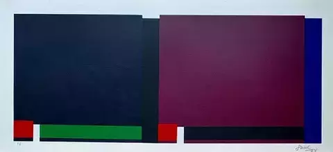 Gravura Artista Eduardo Sued