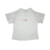 BABY TEE BRANCA LOGO PENTA ROSA na internet