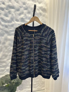 Casaco texturizado com zíper H&M G