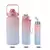 KIT 3 GARRAFAS 2Litros 900ml 300ml Squeeze Fases Motivadoras Adesivos 2D 3D