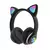 fone gato Fone De Ouvido carinha Sem Fio Bluetooth Com Orelhas De Gato - EliteFinds