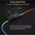 Alfa mouse pad gamer iluminado rgb led 80x30cm preto na internet