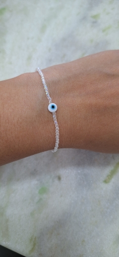 Pulseira cristal olho grego - loja online
