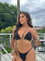 Conjunto Preto com Detalhes de Cordão Strass - 40 Graus Moda Praia