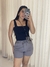 Cropped em poliamida Maju - UV 50+ Preto - comprar online