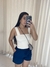 Cropped em poliamida Maju - UV 50+ Off White - ARRASO
