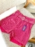 SHORT RAFA STRASS PINK